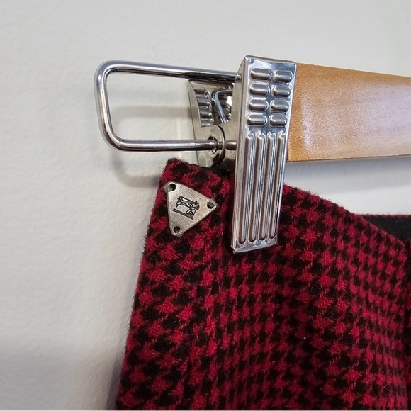 Scotch & Soda Wool Houndstooth Skirt XS Red / White - Picture 4 of 11